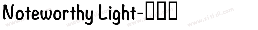 Noteworthy Light字体转换